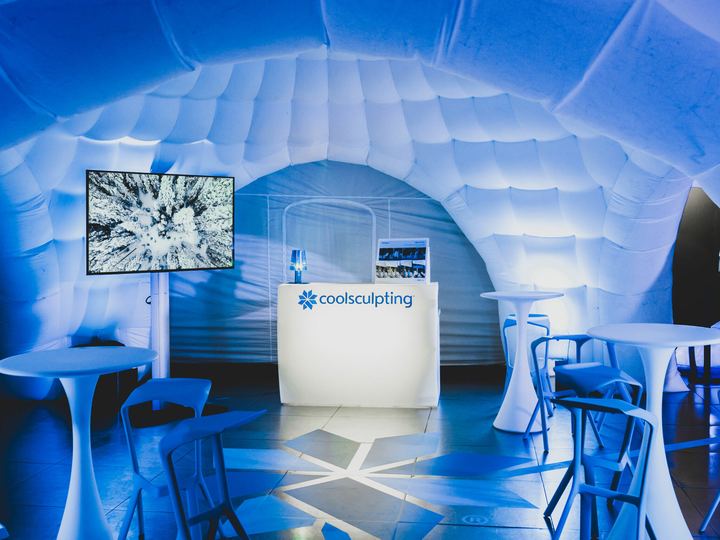 Stand COOLSCULPTING — Événement presse · Georges
