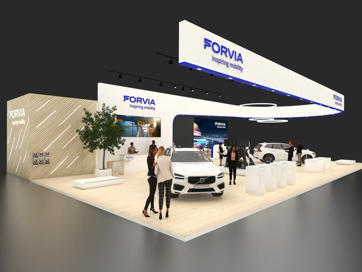 Stand FORVIA — Étude charte graphique