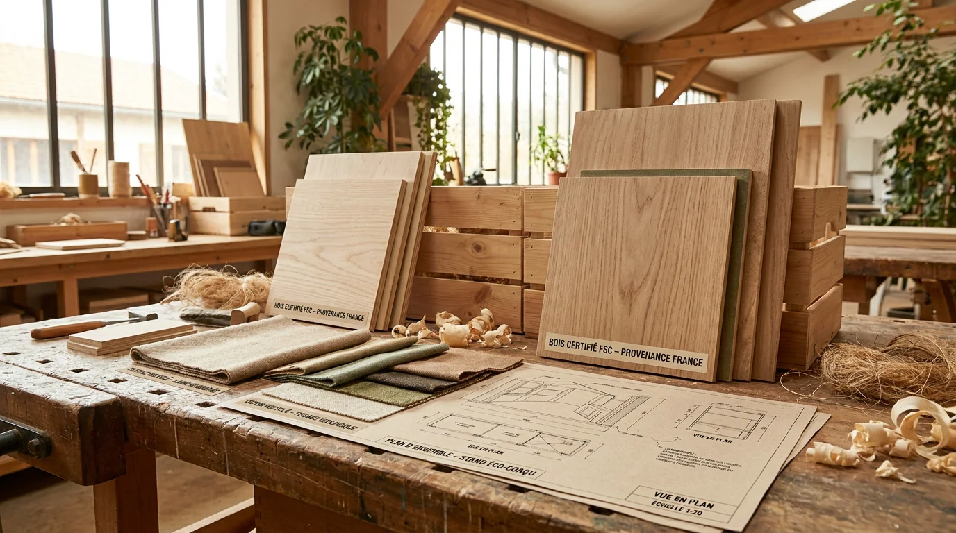 Matériaux éco-responsables pour la conception de stands d'exposition