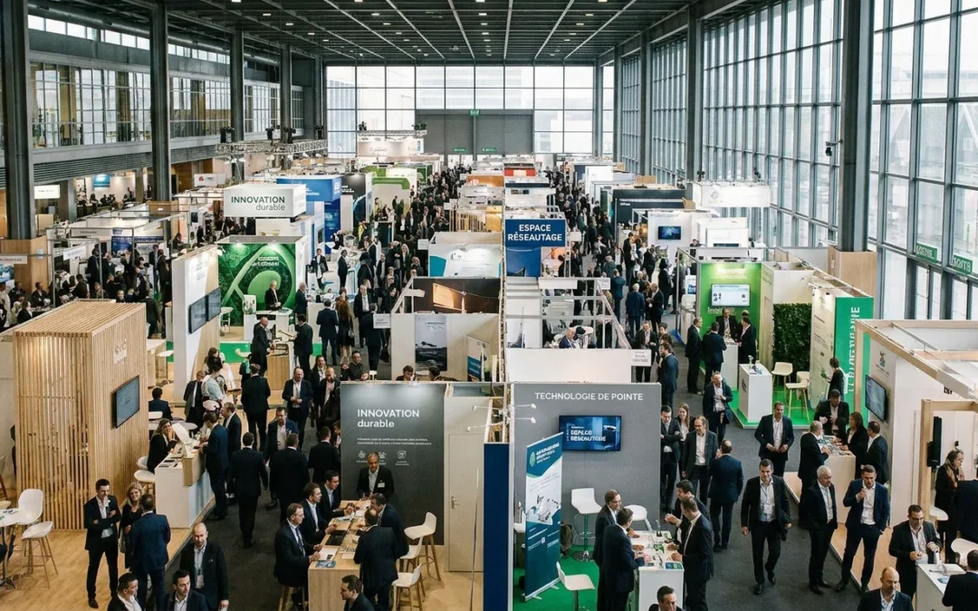 Salon professionnel en France avec stands sur mesure et visiteurs professionnels