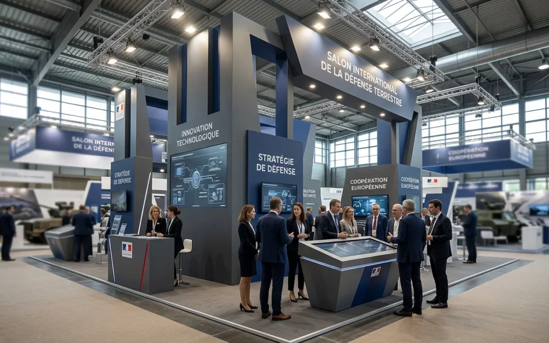 Stand sur mesure dans un salon international de la défense à Paris