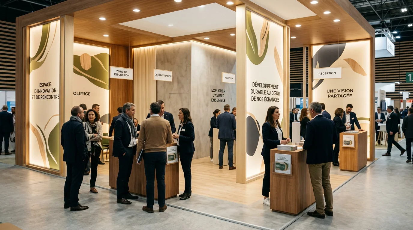 Stand d'exposition sur mesure sur un salon professionnel