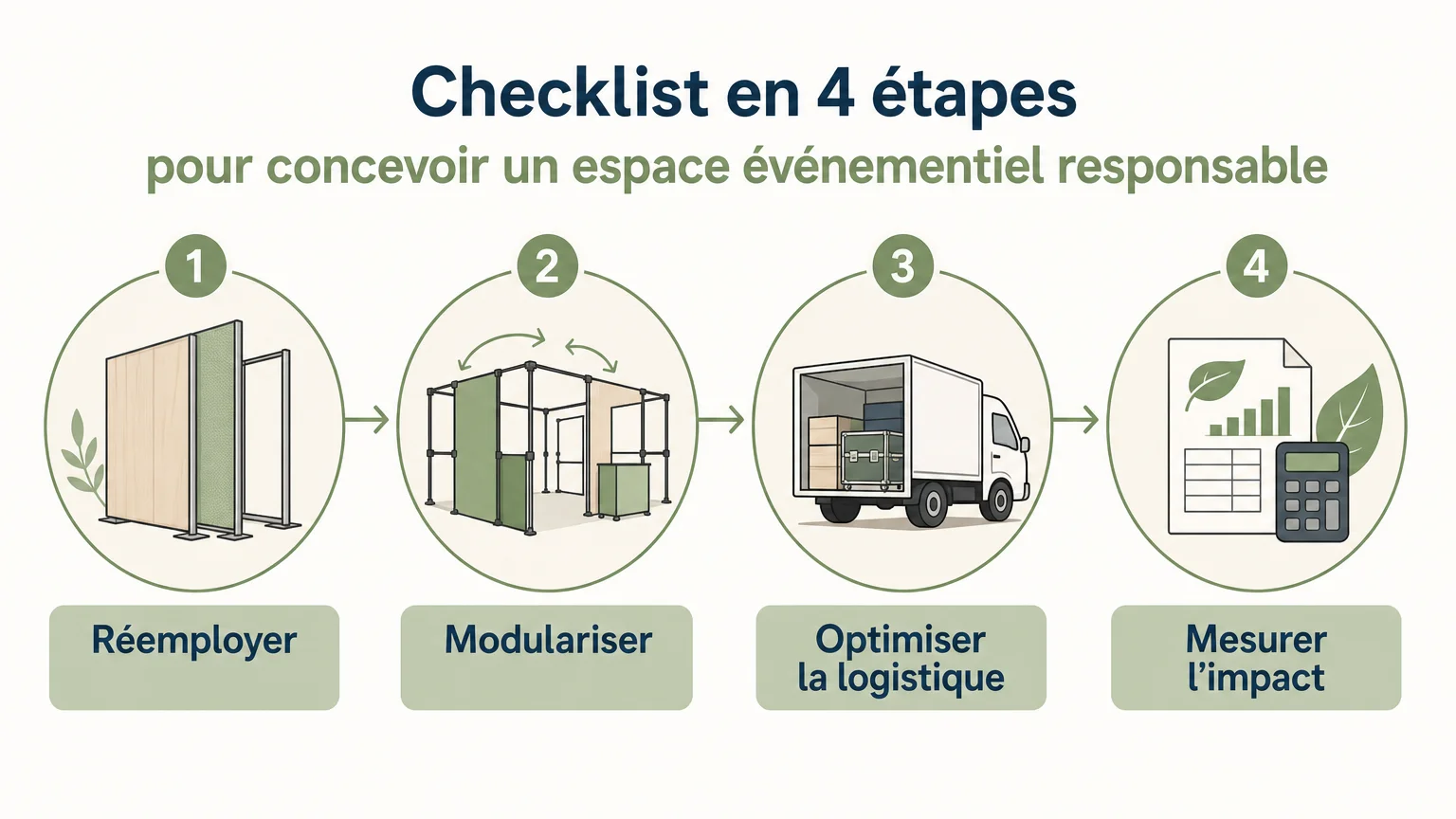 Checklist en quatre étapes pour concevoir un espace événementiel responsable