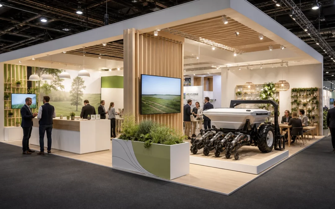 Stand professionnel sur mesure dans un salon international agricole à Hanovre