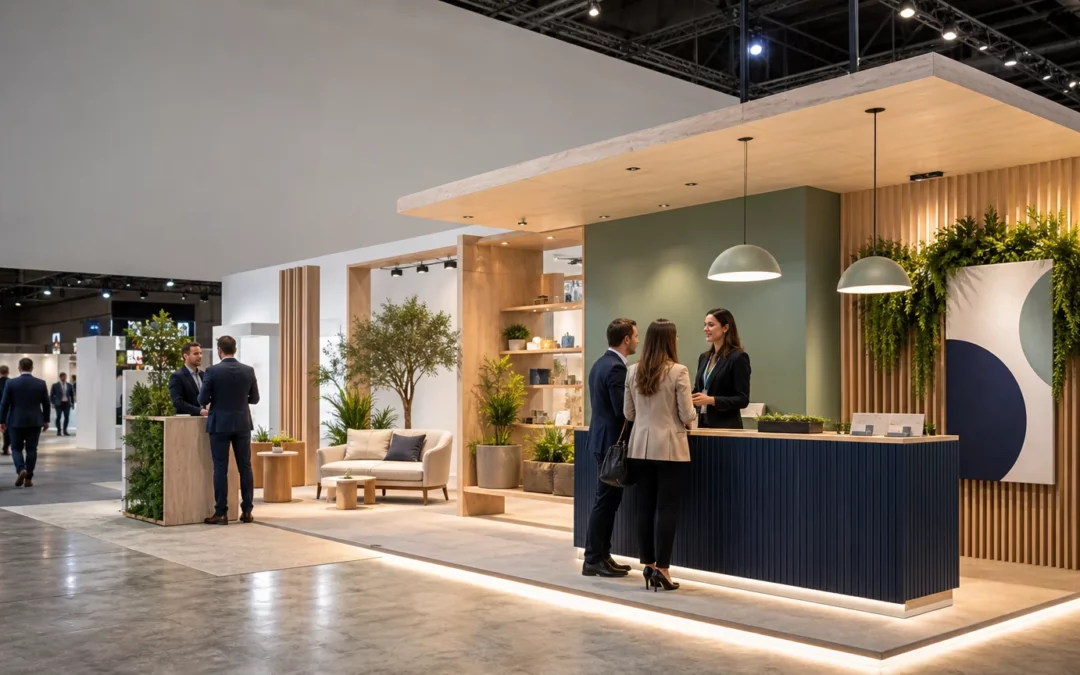 Stand d’exposition professionnel sur mesure dans un salon en France