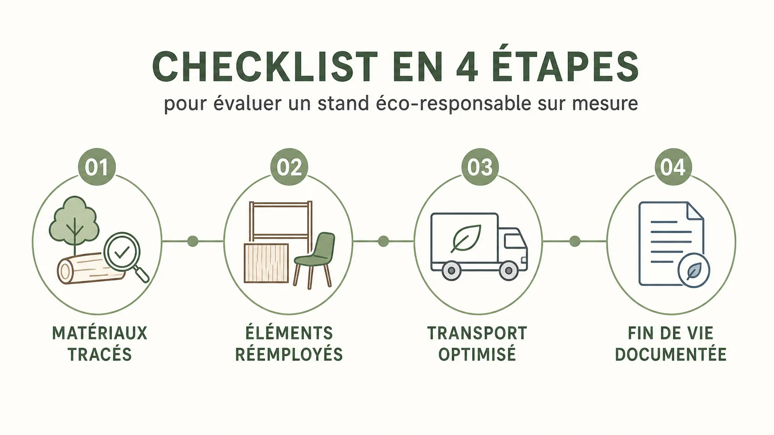 Checklist en quatre étapes pour mesurer l’impact d’un stand éco-responsable
