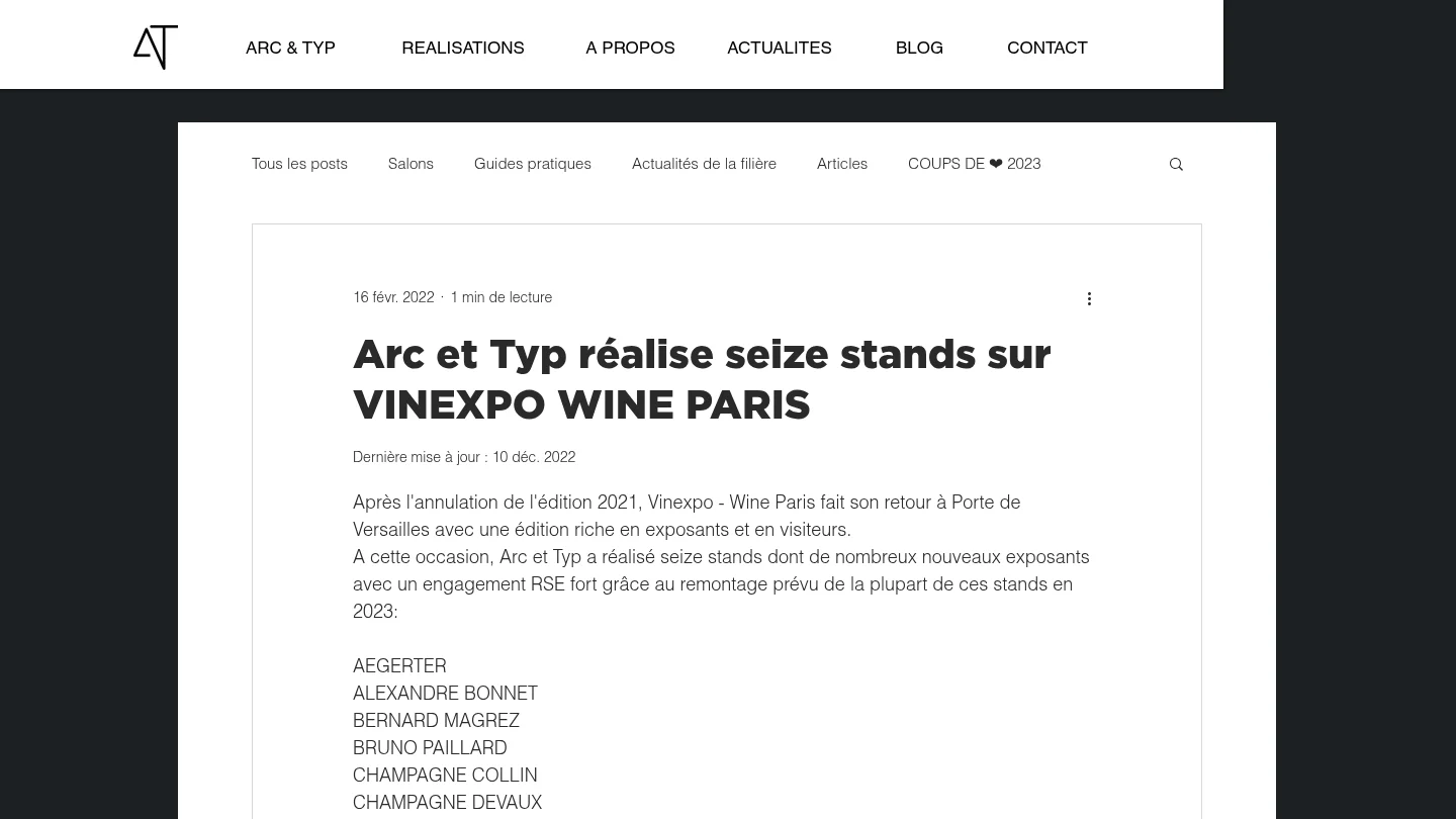 Arc et Typ