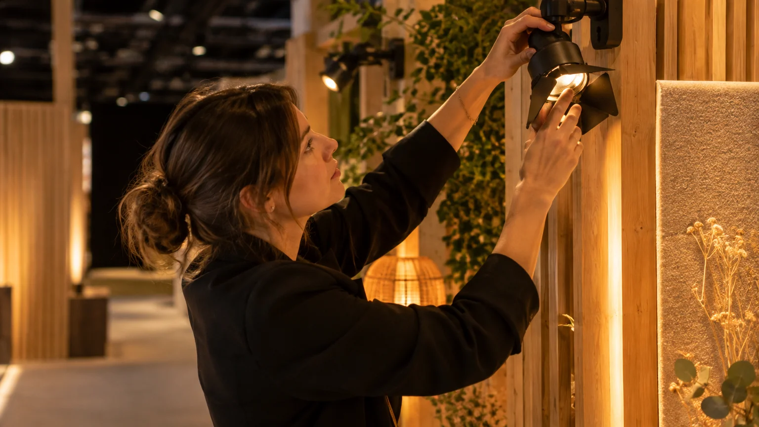 Réglage de la lumière et des décors pour créer une ambiance événementielle